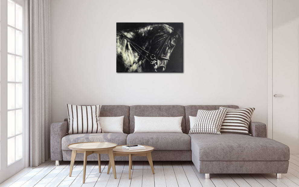 Wall Decor Painting Horse in the Dark II