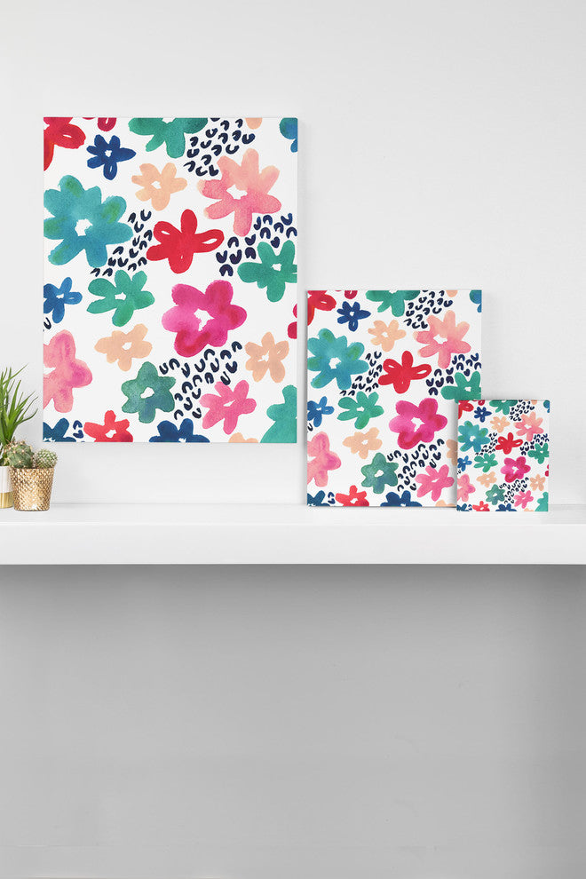 Deny Designs Kerri Satava Flower Pop Art Canvas