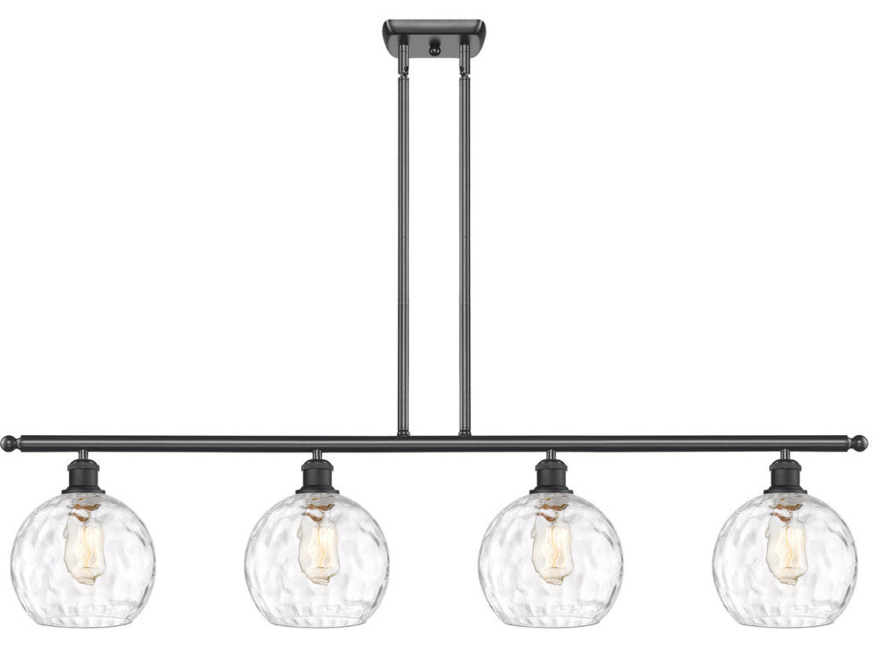 Innovations 516-4I-BK-G1215-8 4 Light Island Light, Matte Black
