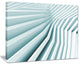 "Fractal Architecture Waves" Abstract Art Canvas Print, 20"x12"