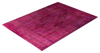 Overdyed, One-of-a-Kind Hand-Knotted Area Rug Pink, 10'2"x13'8"