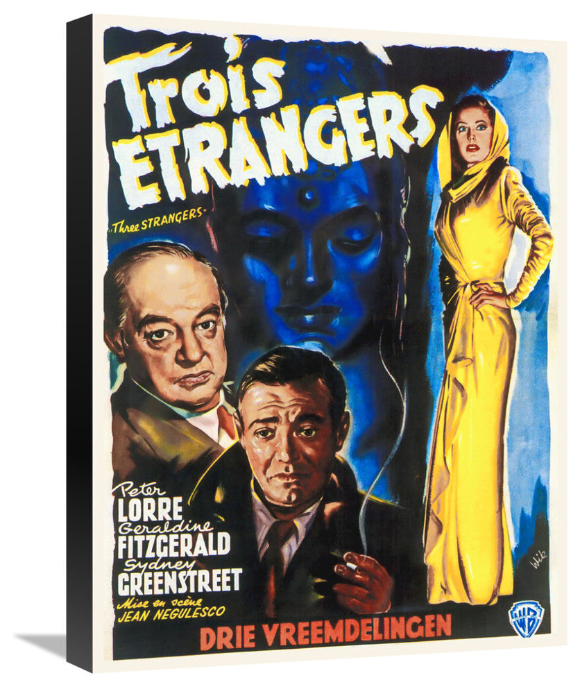 "French - Three Strangers" Canvas Giclee by Hollywood Photo Archive, 17"x22"