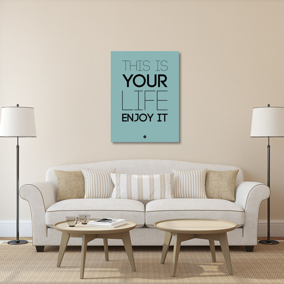 "This Is Your Life Poster Blue" Fine Art Print