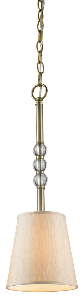 Golden Lighting Waverly Sconce, Antique Brass with Parchment Shade