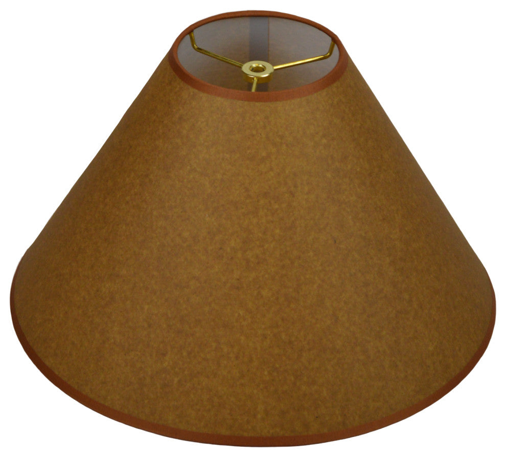 Fenchel Shades 5"x15"x10" Brass Spider Attachment Empire Lamp Shade, Paper Oil K