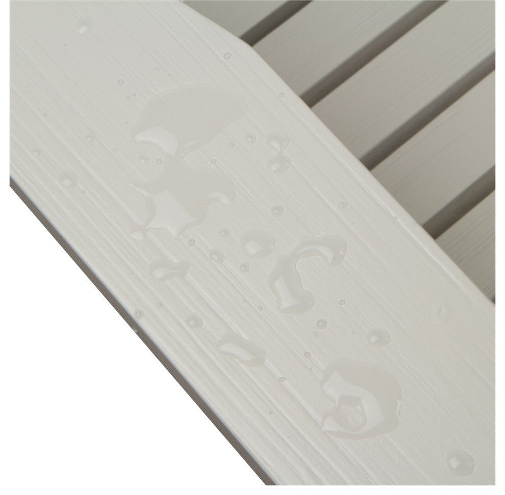Shine Company 4659EW Marina II Adirondack Folding Chair Hydro-Tex Finish White