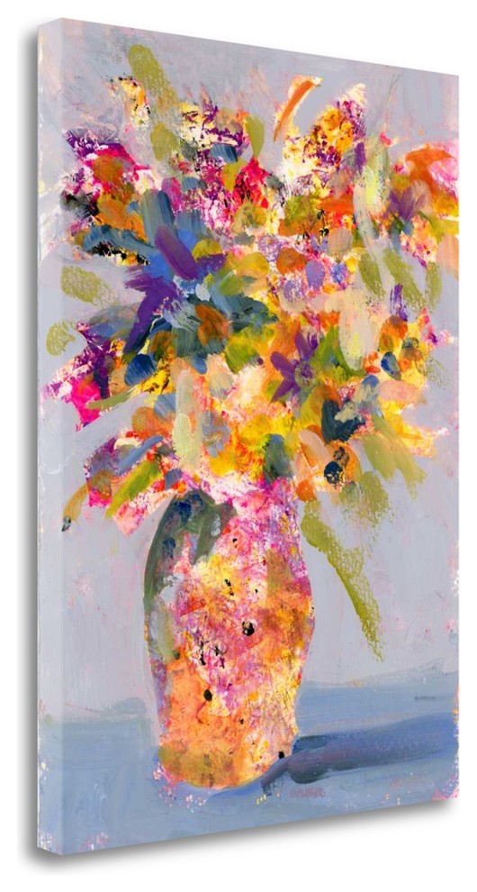 "Lavender Vase" By Pamela J. Wingard, Giclee Print on Gallery Wrap Canvas