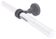 Pacific Grove 2 Arm Guest Towel Holder with Dotted Accents, Matte Gray