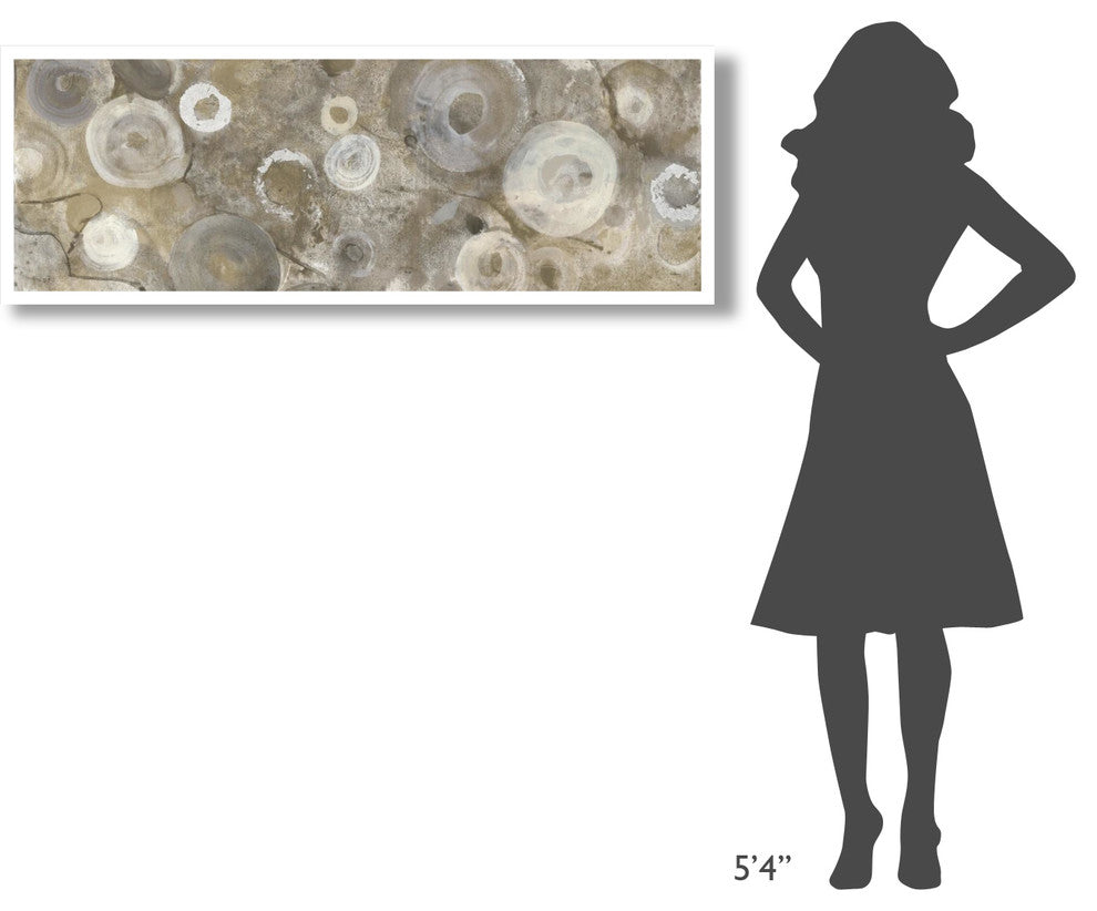 "Neutral Agate II" Digital Paper Print by Albena Hristova, 56"x20"
