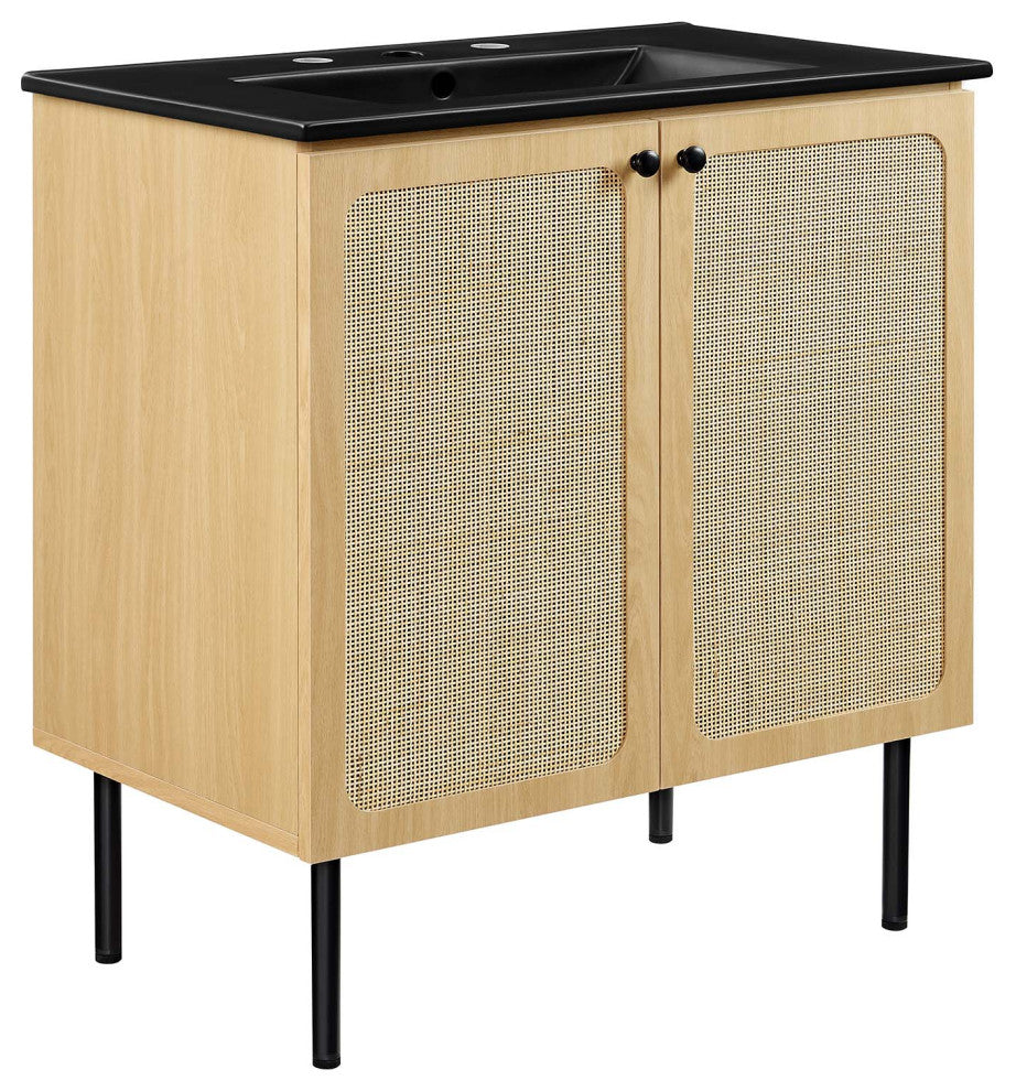 Chaucer 30" Bathroom Vanity - Oak Black