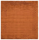 HAND KNOTTED LOOM SILK ECO-FRIENDLY AREA RUGS -8'x8',Square,Orange,Contemporary