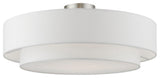 Meridian 4 Light Brushed Nickel Semi-Flush Mount
