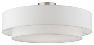Meridian 4 Light Brushed Nickel Semi-Flush Mount