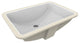 Fusion Undermount Ceramic Basin Sink, Glossy White
