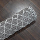 HAND WOVEN FLAT WEAVE KILIM POLYESTER AREA RUGS -Rectangle,Dark Gray,Geometric, [Runner] 2'6''x10'