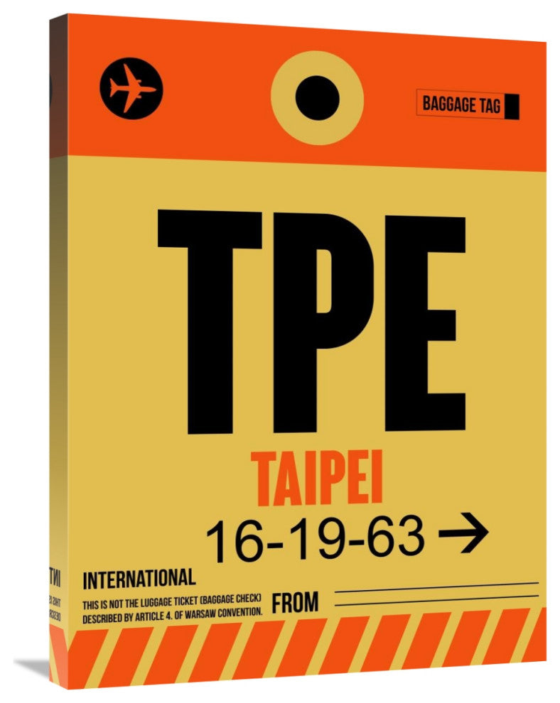 "TPE Taipei Luggage Tag 2" Fine Art Print