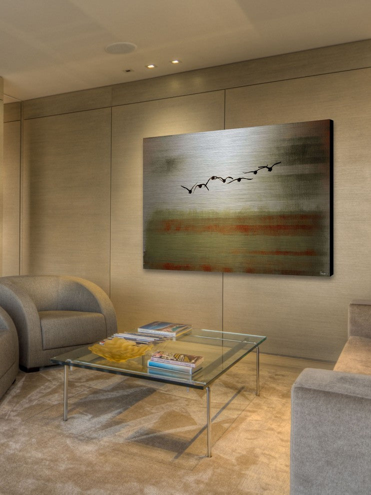 "Sun Flight" Print on Brushed Aluminum, 45"x30"