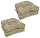 19" U-Shaped Premium Outdoor Tufted Chair Cushions, Set of 4, Festive Spice