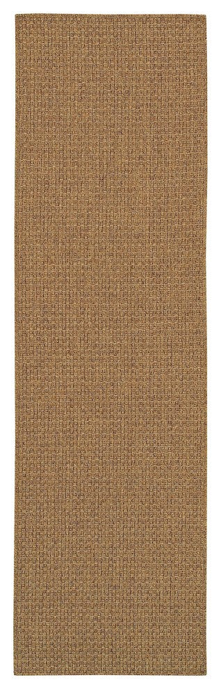 Oriental Weavers Karavia Collection Tan Solid Indoor/Outdoor Rug 5'3"X7'6"