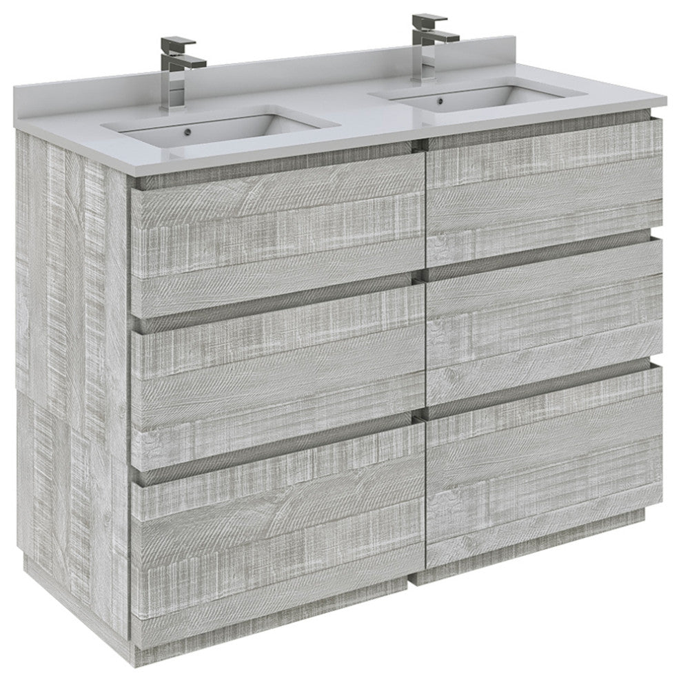 Fresca Formosa Floor Standing Bathroom Cabinet, Sage Gray, 46", Cabinet Only