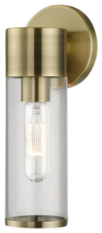 Banca 1 Light Antique Brass ADA Single Sconce
