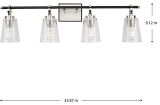 Cassell Collection Bath and Vanity Light, Brushed Nickel