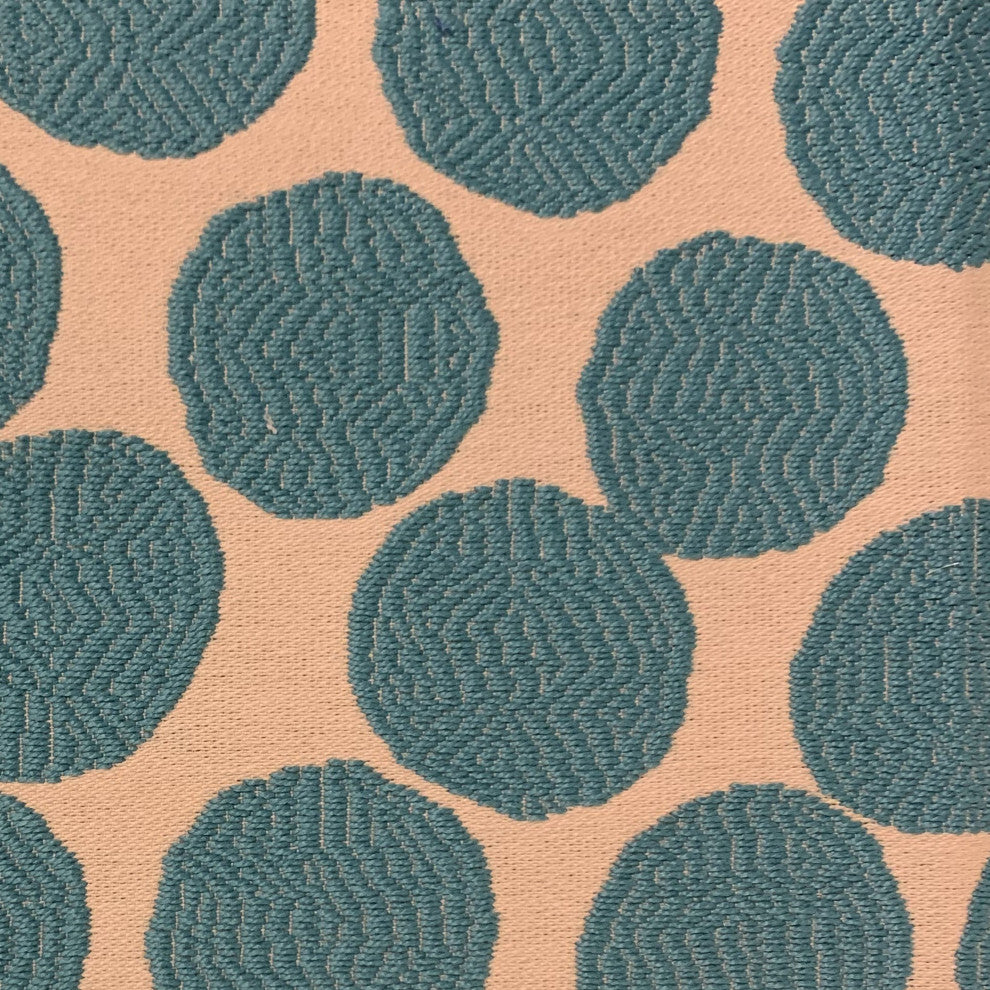 Plutus Blue Dots Luxury Throw Pillow, 26"x26"