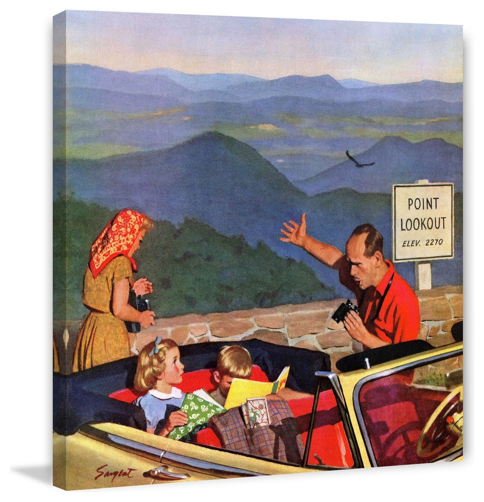 "Lookout Point" Painting Print on Canvas by Richard Sargent