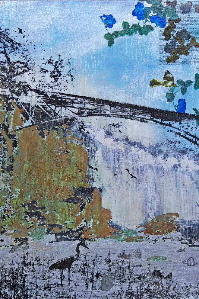 "Lost Lanterns" Painting Print on Canvas by Tracy Silva Barbosa