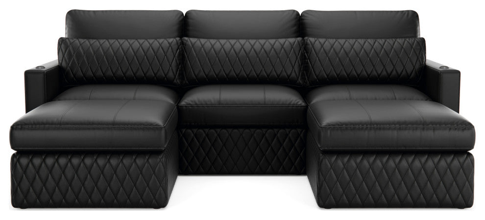 Seatcraft Diamante, Black, 5-Piece Sofa