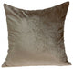 20" X 7" X 20" Transitional Taupe Solid Pillow Cover With Down Insert