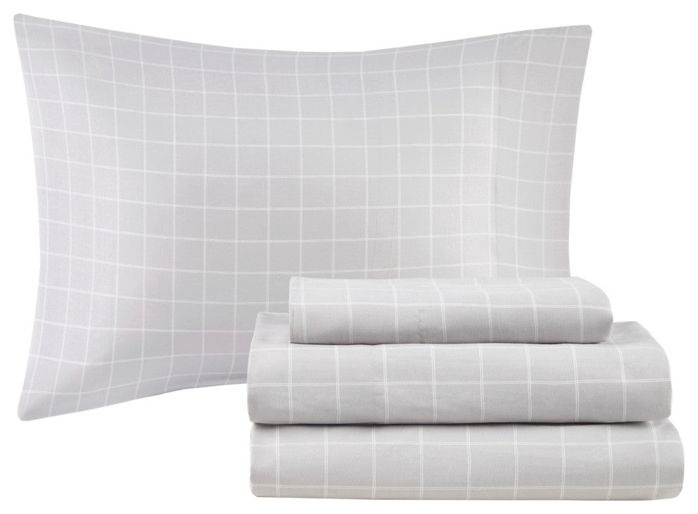 Madison Park Essentials 8 Piece Reversible Comforter Set Bed Sheets, Full