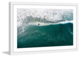 "Catch That Wave" Framed Print by Karolis Janulis