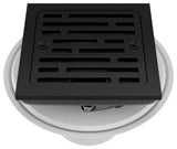 Delta DT062412 4" Tile-In Square Shower Drain - Matte Black