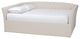 Qintal Fabric Upholstered Queen Size Daybed, Beige