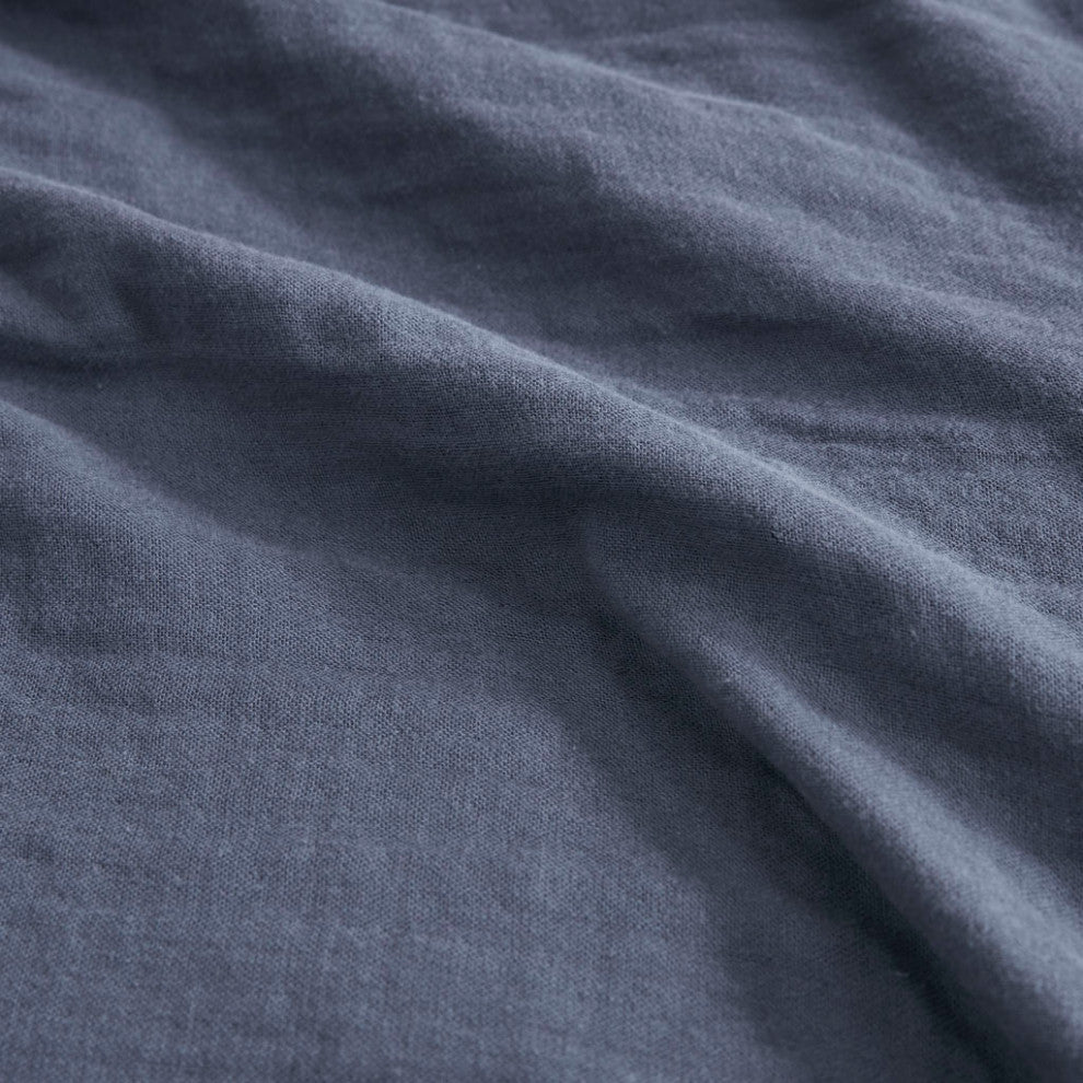 Clean Spaces Gauze 100% Cotton Lightweight Blanket, Blue