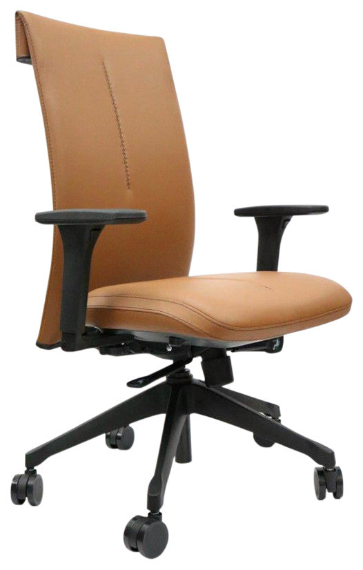 Leef Office Chair Camel Leather