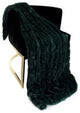 Plutus Emerald Green Plush Pelt Faux Fur Throw Blanket, 80"L x 90"W Twin XL