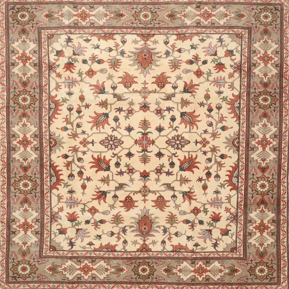 Ahgly Company Indoor Square Traditional Area Rugs, 4' Square