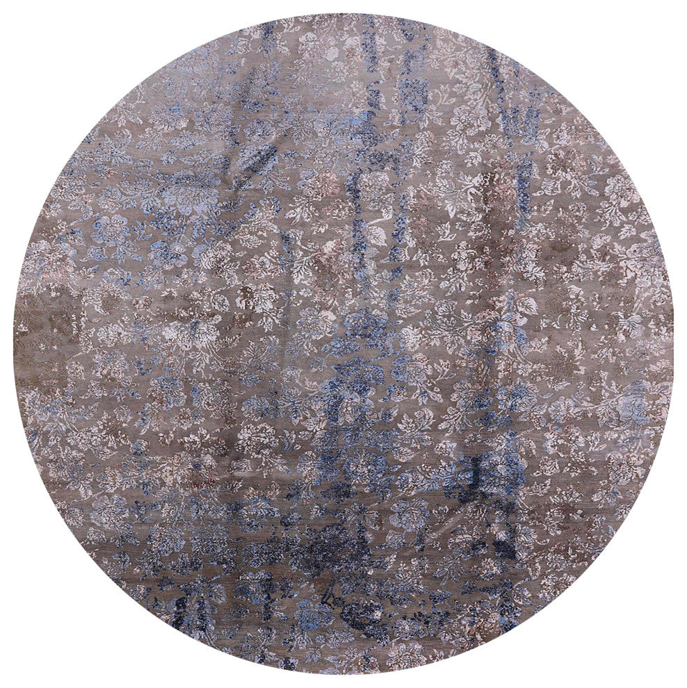 Ahgly Company Indoor Round Mid-Century Modern Area Rugs, 5' Round