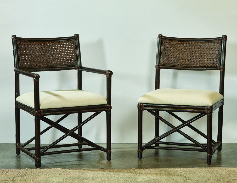 Rattan With Cane Arm Chair