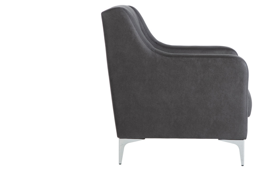 Livia Armchair, Melson Dark Gray