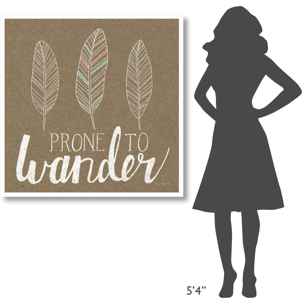 "Prone to Wander" Digital Paper Print by Laura Marshall, 42"x42"