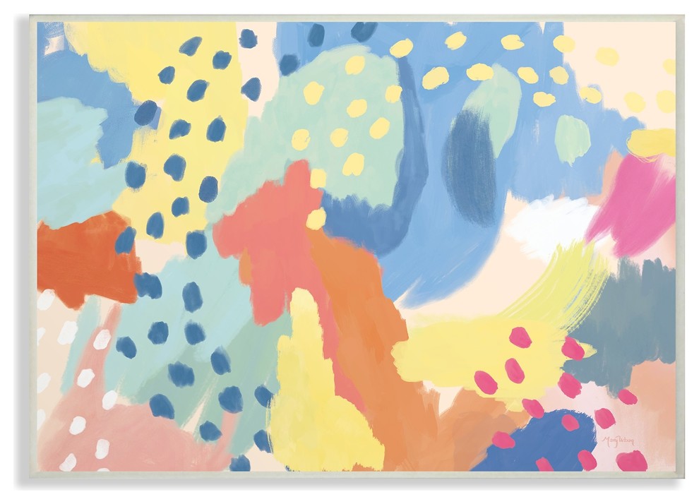 Stupell Ind. Bright Life Abstract Colors Wall Plaque, 13x19