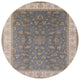Ahgly Company Indoor Round Mid-Century Modern Area Rugs, 5' Round