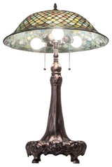 Meyda Lighting 230465 31" High Tiffany Fishscale Table Lamp