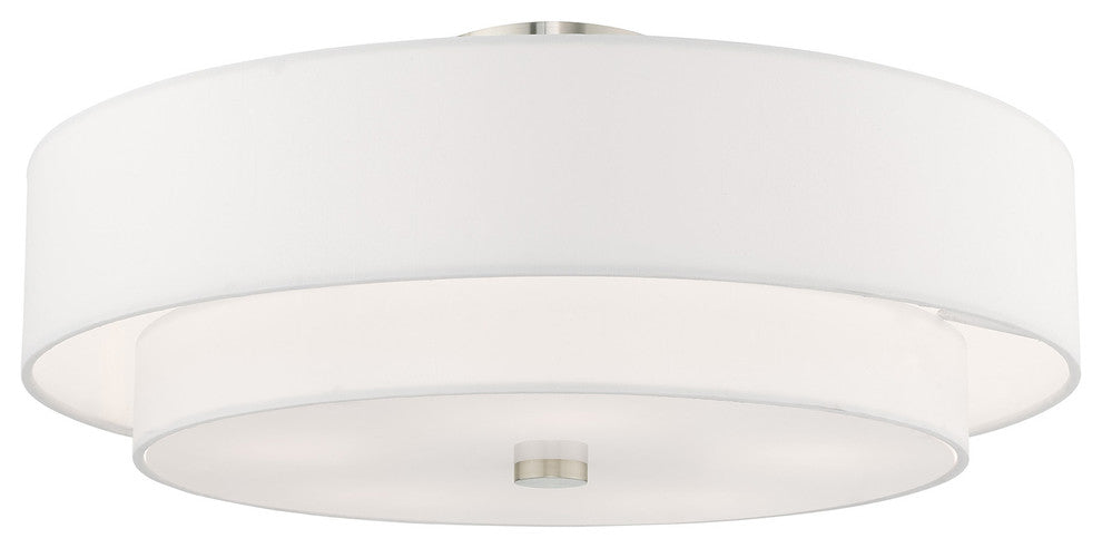Livex Lighting Brushed Nickel 5-Light Ceiling Mount