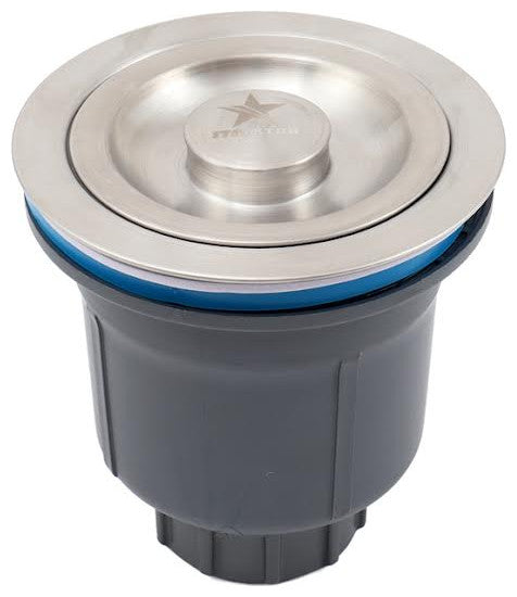 Kitchen Sink Drain Stainless Steel Assembly Kit, 3.5" Open, Set of 2, Stainless