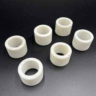 Real Marble Napkin Rings, 1 Box/12 Pieces