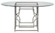 Alexis 60" Round Dining Table, Silver